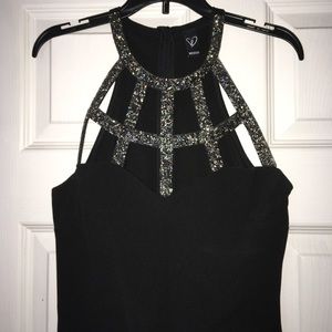 Black Windsor prom dress